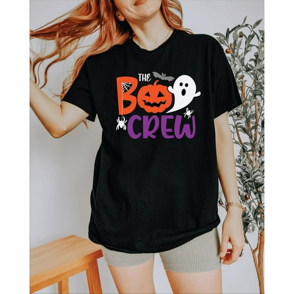 The Boo Crew Halloween Family Shirt, Cute Ghost Spooky Season Tee, Fall Matching Family T-Shirt, Trick or Treat Ghost Squad, Halloween party