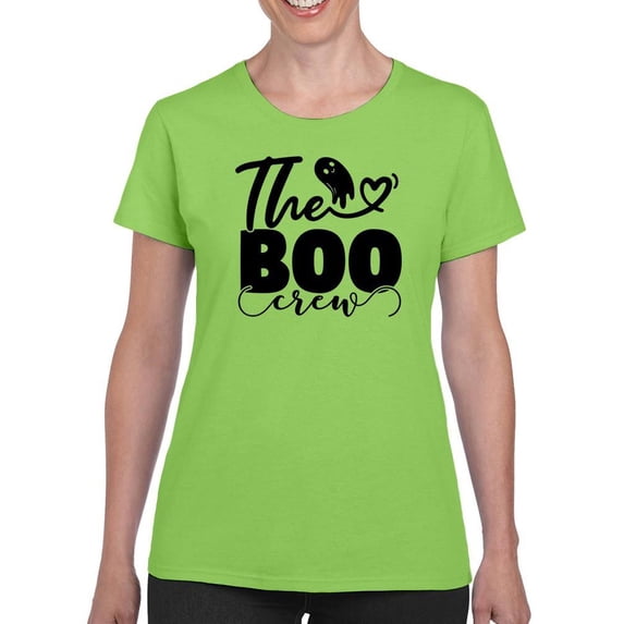 The Boo Crew. Halloween Squad T-Shirt Women -Image by Shutterstock, Female Large