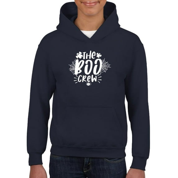 The Boo Crew Happy Halloween. Hoodie Juniors -Image by Shutterstock, Small