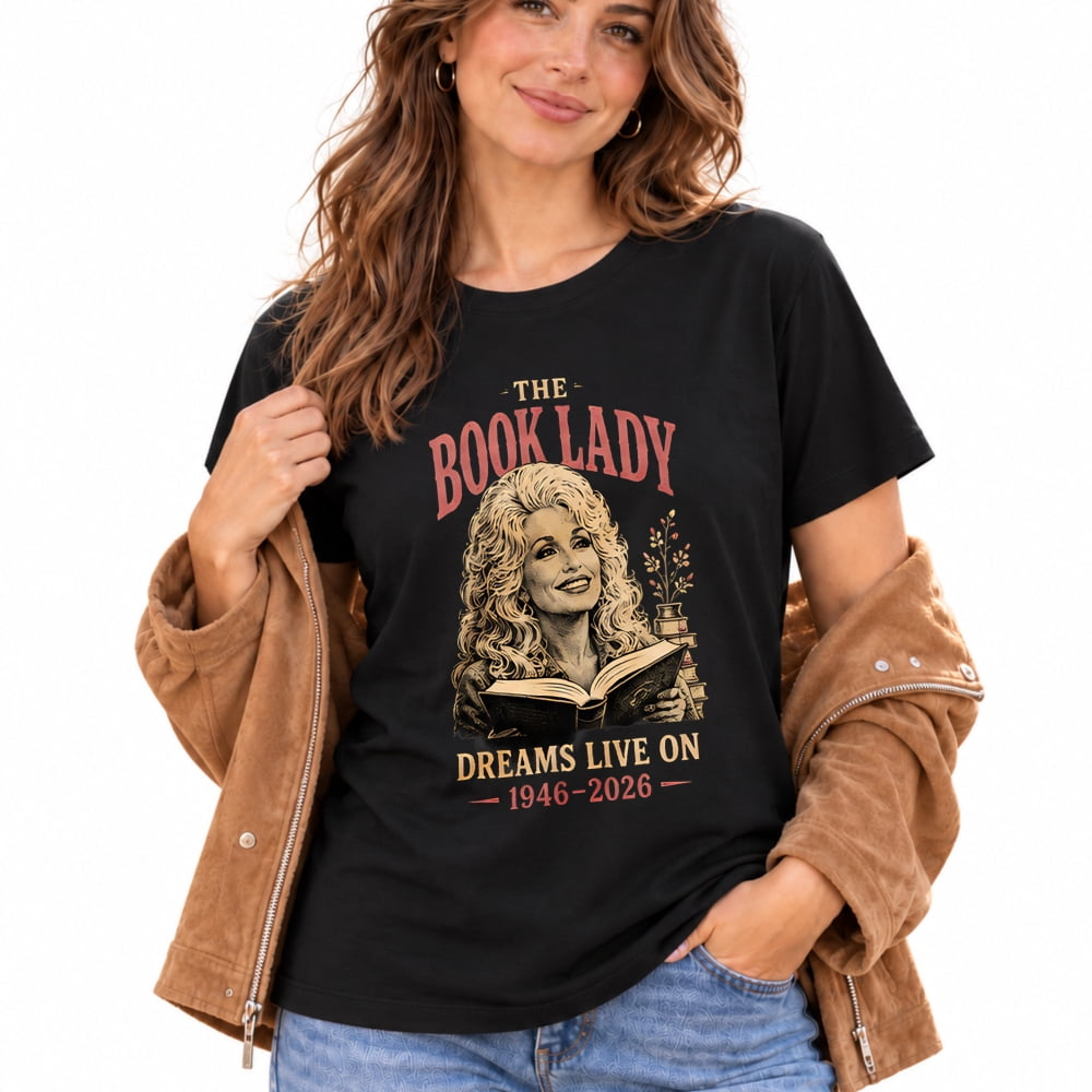The Book Lady Dreams Women's Crew Neck Short Sleeve Country Music ...