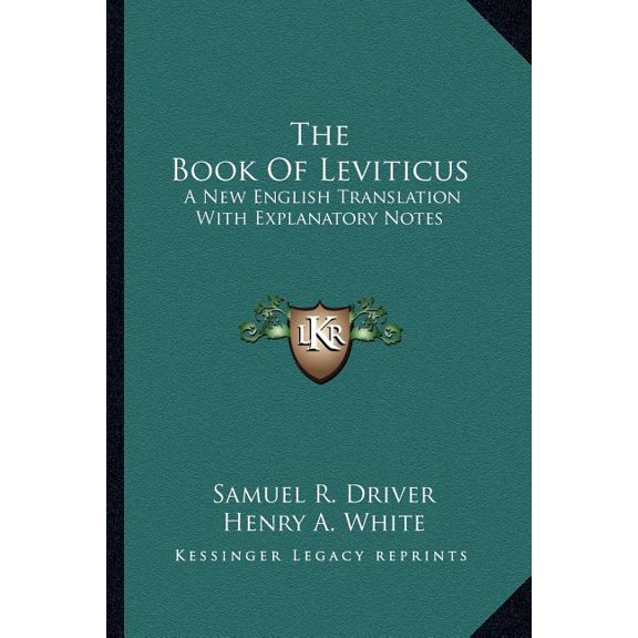 The Book Of Leviticus : A New English Translation With Explanatory Notes (Paperback)
