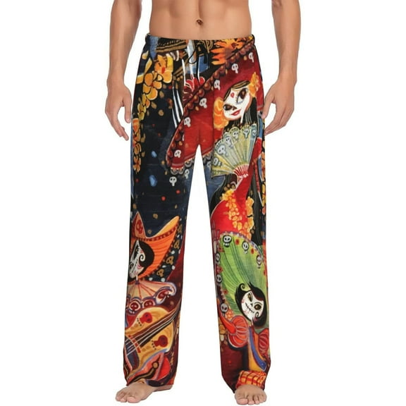 The Book Of Life Men's Pajama Pant Soft Comfy Lounge Pj Bottoms Loose Elastic Waistband Adult Sleep Pants with Pockets Drawstring