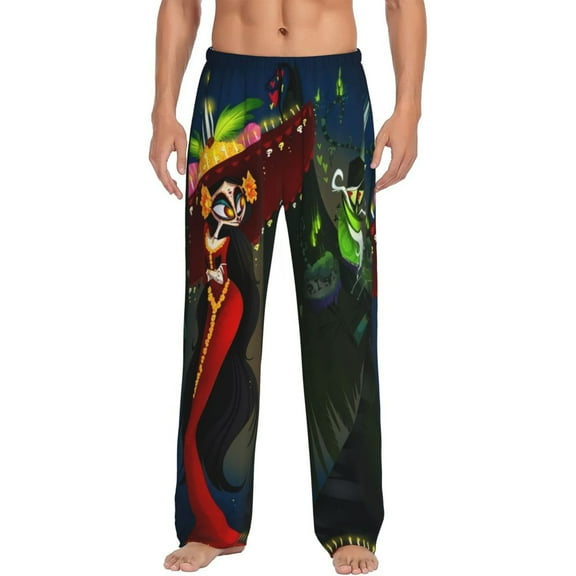 The Book Of Life Men's Pajama Pant Soft Comfy Lounge Pj Bottoms Loose Elastic Waistband Adult Sleep Pants with Pockets Drawstring