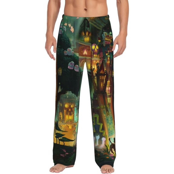 The Book Of Life Men's Pajama Pant Soft Comfy Lounge Pj Bottoms Loose Elastic Waistband Adult Sleep Pants with Pockets Drawstring