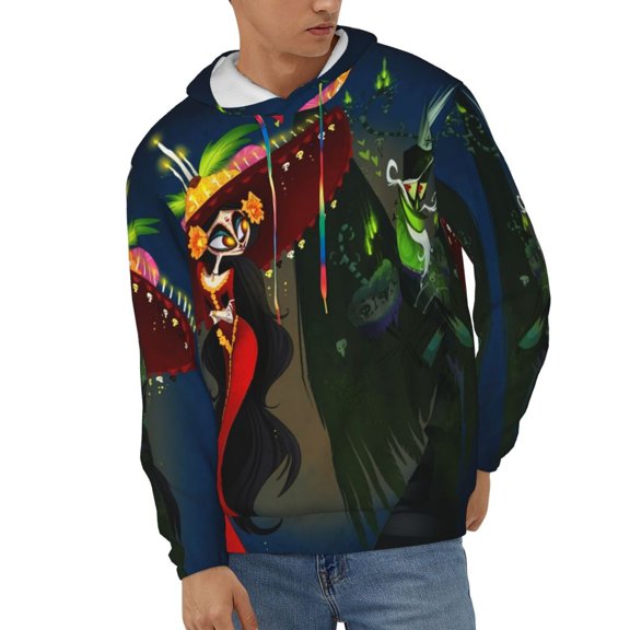 The Book Of Life Unisex Hoodies 3D Print Hooded Sweatshirt for Men Women, Long Sleeve Fall Pullover Top with Pockets