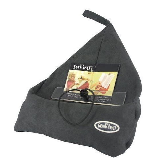 The Book Seat - Book Holder and Travel Pillow - Grey