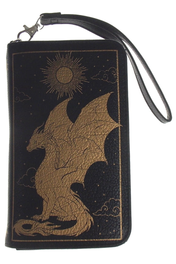 The Book of Dragons Wallet Snap Zipper RFID Blocking Wristlet Gift Purse