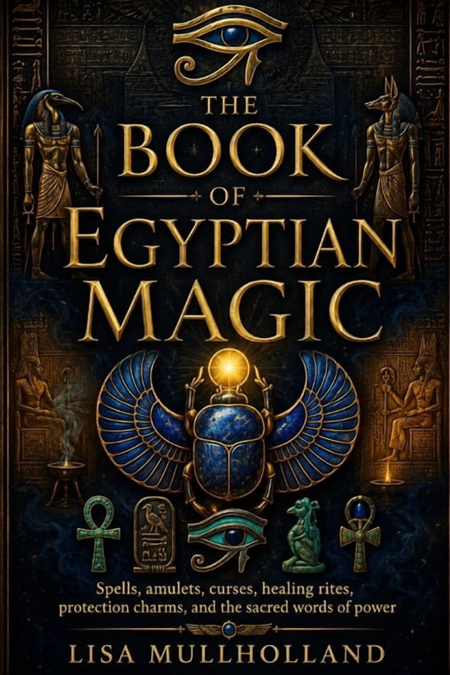 The Book of Egyptian Magic: Spells, amulets, curses, healing rites, protection charms, and the sacred words of power, (Paperback)