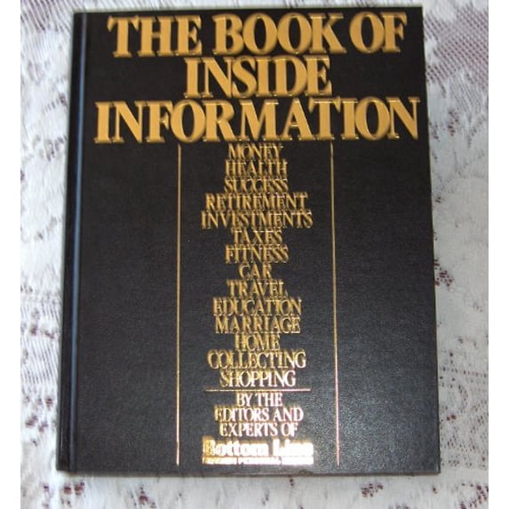 Pre-Owned The Book of Inside Information (Hardcover) 0887230377 9780887230370