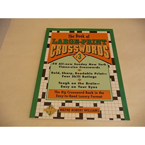 Pre-Owned The Book of Large-print Crosswords 3 Paperback