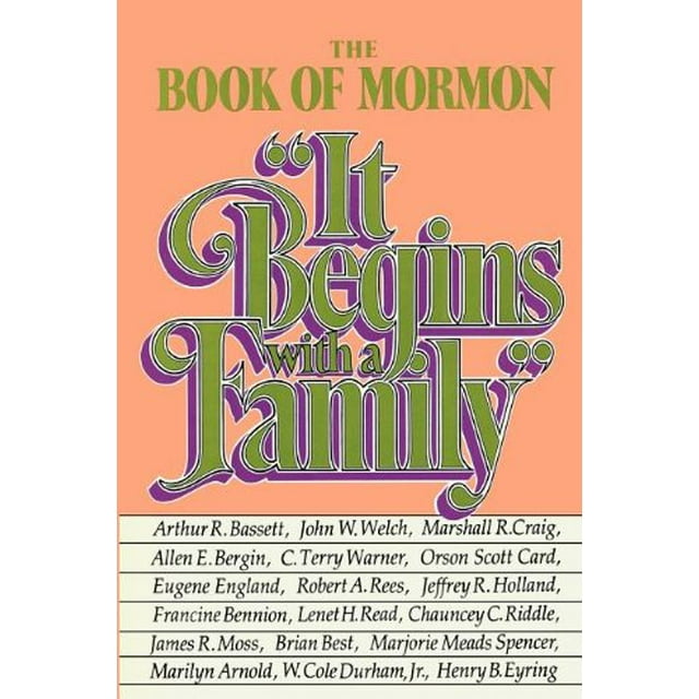 Pre-Owned The Book of Mormon: It Begins with a Family (Hardcover) 0877479879 9780877479871