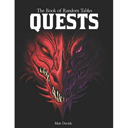 Pre-Owned The Book of Random Tables: Quests: Adventure Ideas for Fantasy Tabletop Role-Playing Games (Paperback) 1732840199 9781732840195