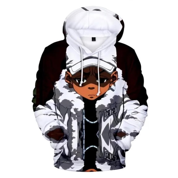 The Boondocks 3D Hoodie Unisex Long Sleeve Sweatshirt Harajuku Streetwear Fashion Pullover For Men Women