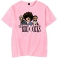 thumbnail image 1 of The Boondocks Anime T-Shirt Men's and Women's Couple's Summer Short Sleeve Shirt Round Neck, 1 of 3