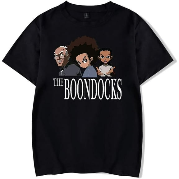 The Boondocks Anime T-shirt unisex fashion summer short sleeved round neck shirt