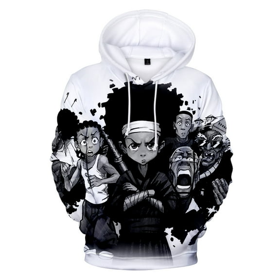 The Boondocks Hoodie Cosplay Leisure winter unique clothing long sleeved pullover sweatshirt