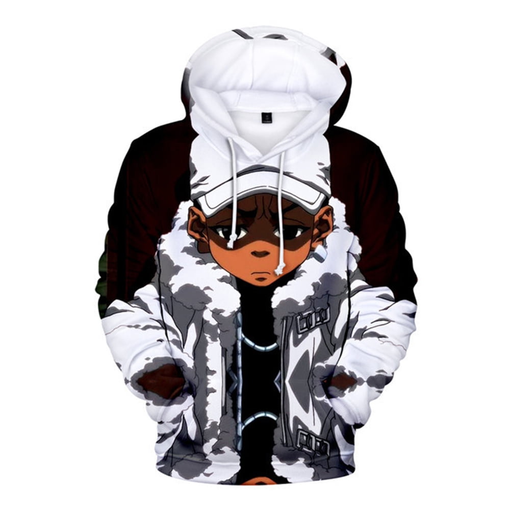 The Boondocks Hoodie Cosplay Sweatshirt Casual Pullover Unique Clothes ...