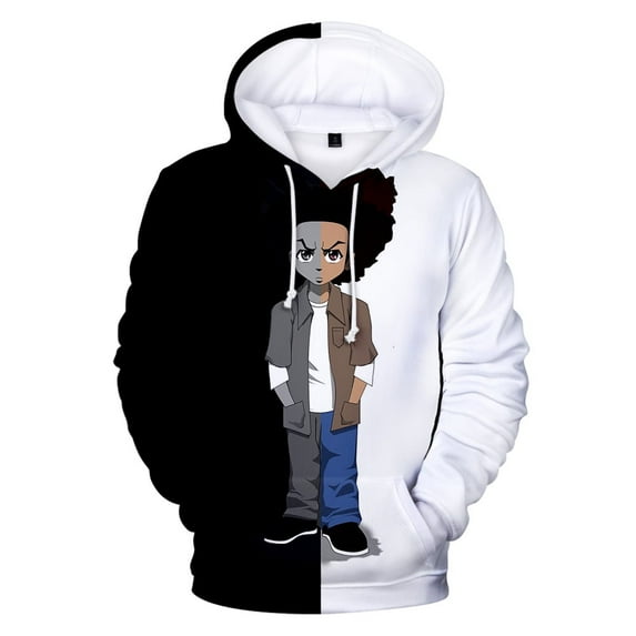 The Boondocks Hoodie Fashion Men's and Women's Long Sleeve Sweatshirt with Pockets