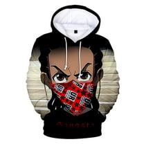 The Boondocks Hoodie Fashion Men's and Women's Long Sleeve Sweatshirt with Pockets