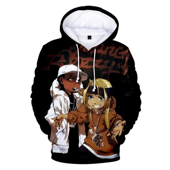 The Boondocks Hoodie Fashion Men's and Women's Long Sleeve Sweatshirt with Pockets