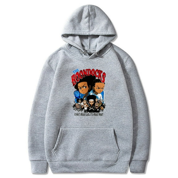 The Boondocks Hoodie Unisex Cartoon Long Sleeve Sweatshirt With Pockets