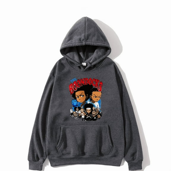 The Boondocks Hoodies Anime Merch Men Woman Hip Hop Autumn Winter Sweatshirt Hoody Fashion Tops