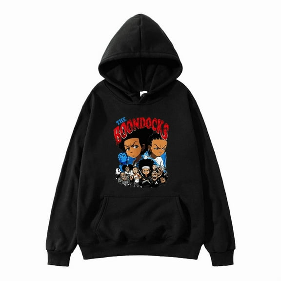 The Boondocks Hoodies Anime Merch Men Woman Hip Hop Autumn Winter Sweatshirt Hoody Fashion Tops