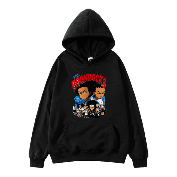 The Boondocks Hoodies Anime Merch Men Woman Hip Hop Autumn Winter Sweatshirt Hoody Fashion Tops