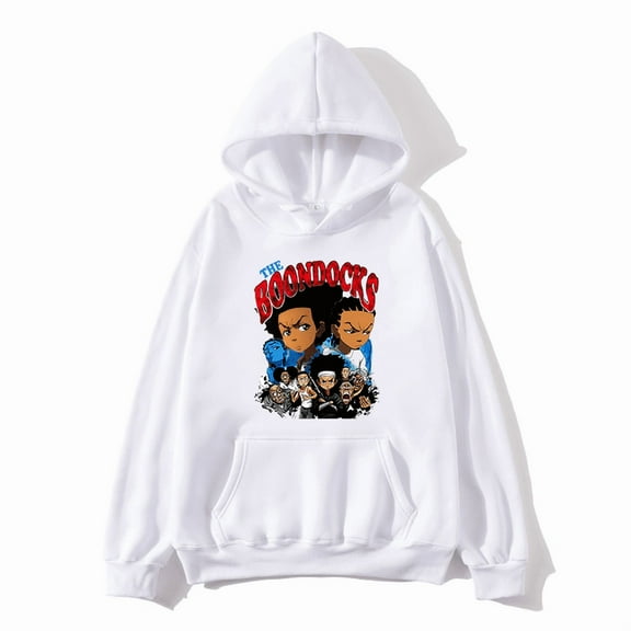 The Boondocks Hoodies Anime Merch Men Woman Hip Hop Autumn Winter Sweatshirt Hoody Fashion Tops