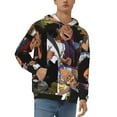 thumbnail image 1 of The Boondocks Men's Hoodie With Color Drawstrings Sweatshirt Hooded Pullover Print Winter Coat Jacket Medium, 1 of 9