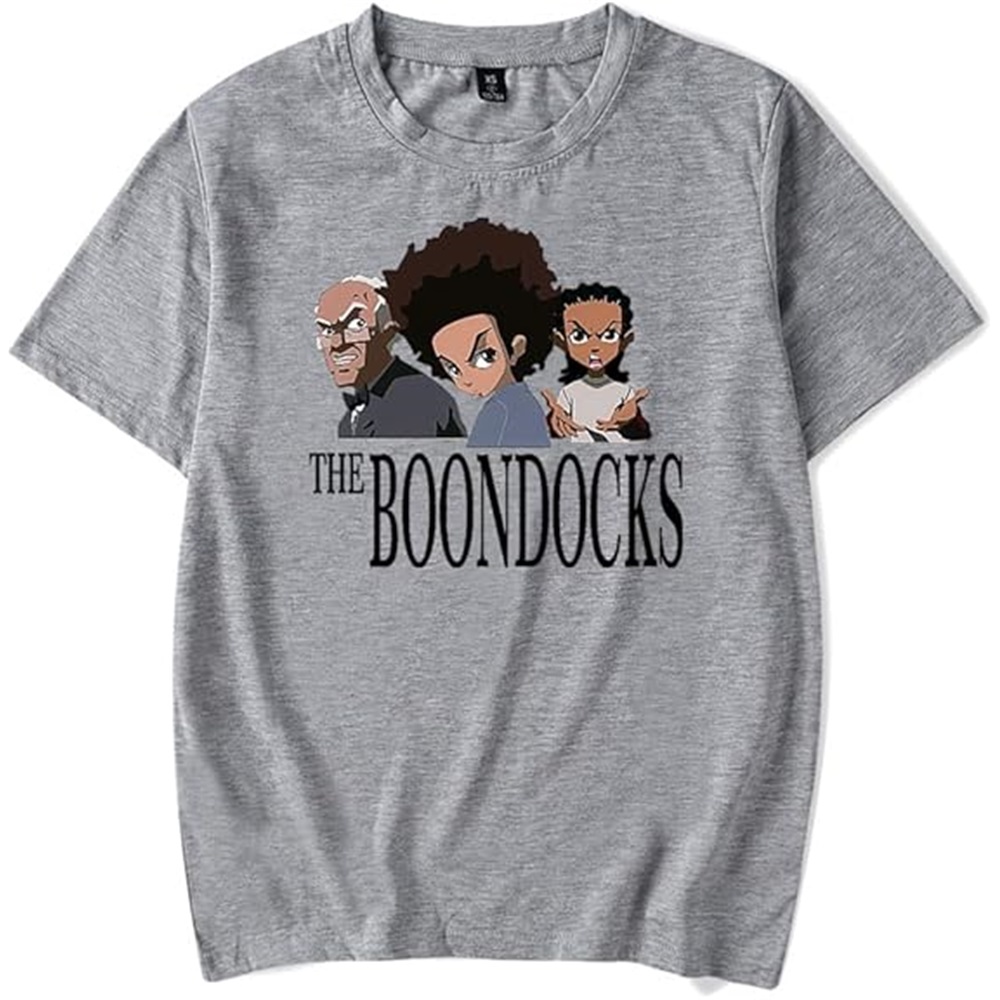 The Boondocks Merch T-shirt Retro Cool Short-sleeved Men And Women ...