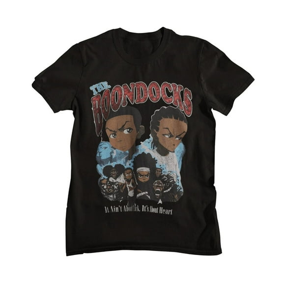 The Boondocks T-shirt, It Ain't About Lock - It's About Heart Cartoon Shirt