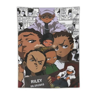 The Boondocks Tapestry Wall Hanging Blanket Soft Tablecloth Wall Hanging Tapestries Home Decor Posters for Home Dormitory