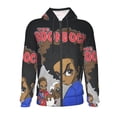 thumbnail image 1 of The Boondocks Teens Sweatshirts Novelty Print Zip Up Hoodie Jacket Long Sleeve Hooded Sweatshirt Hoody Coat With Pocket Large, 1 of 8