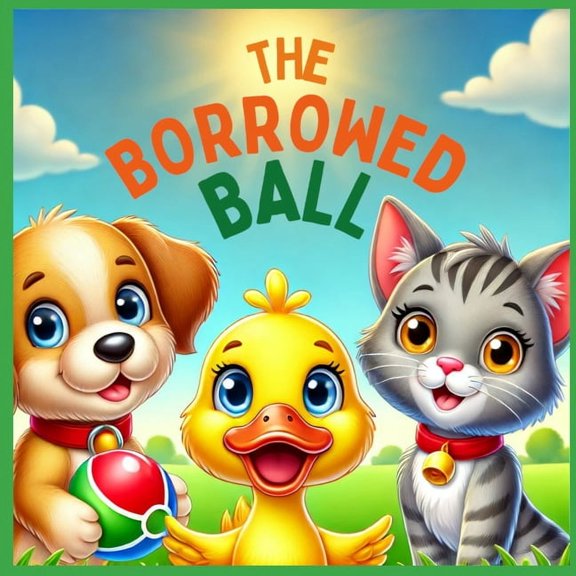 Adventures of Puppy, Duck, and Kitten The Borrowed Ball: A Fun and Colourful Children's Story about Responsibility, Perfect for Ages 4-8, (Paperback)