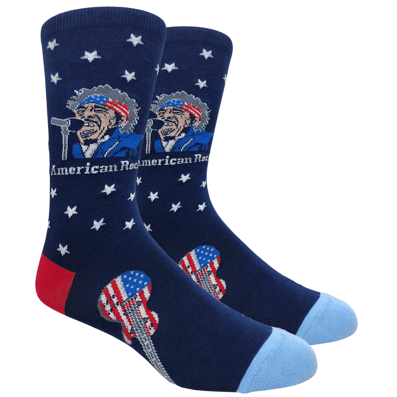 The Boss American Rock and Patriotic Socks (Adult Large - Men's Shoe ...