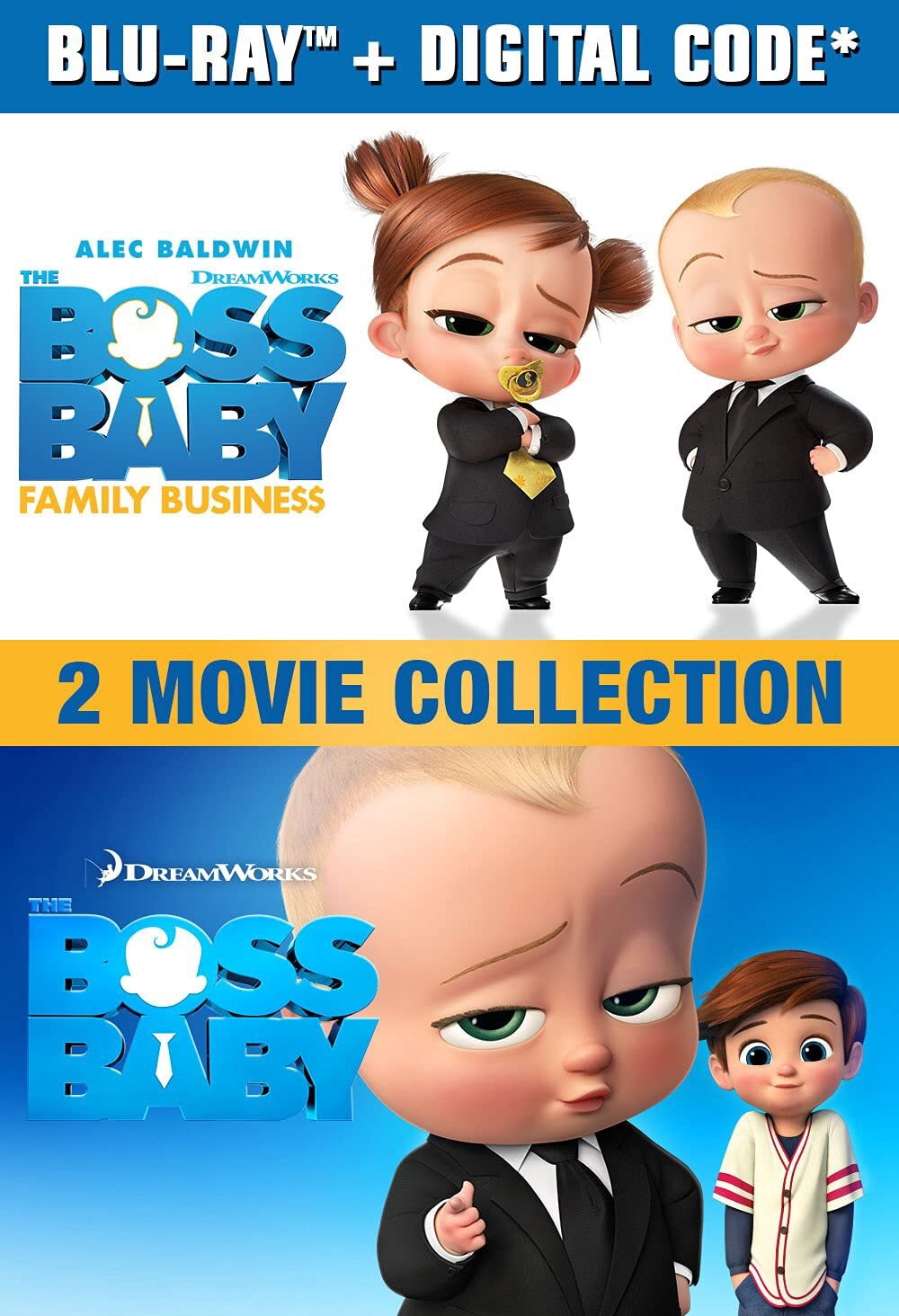 SDS, The Boss Baby 2-Movie Collection Blu-ray, Includes Part Code