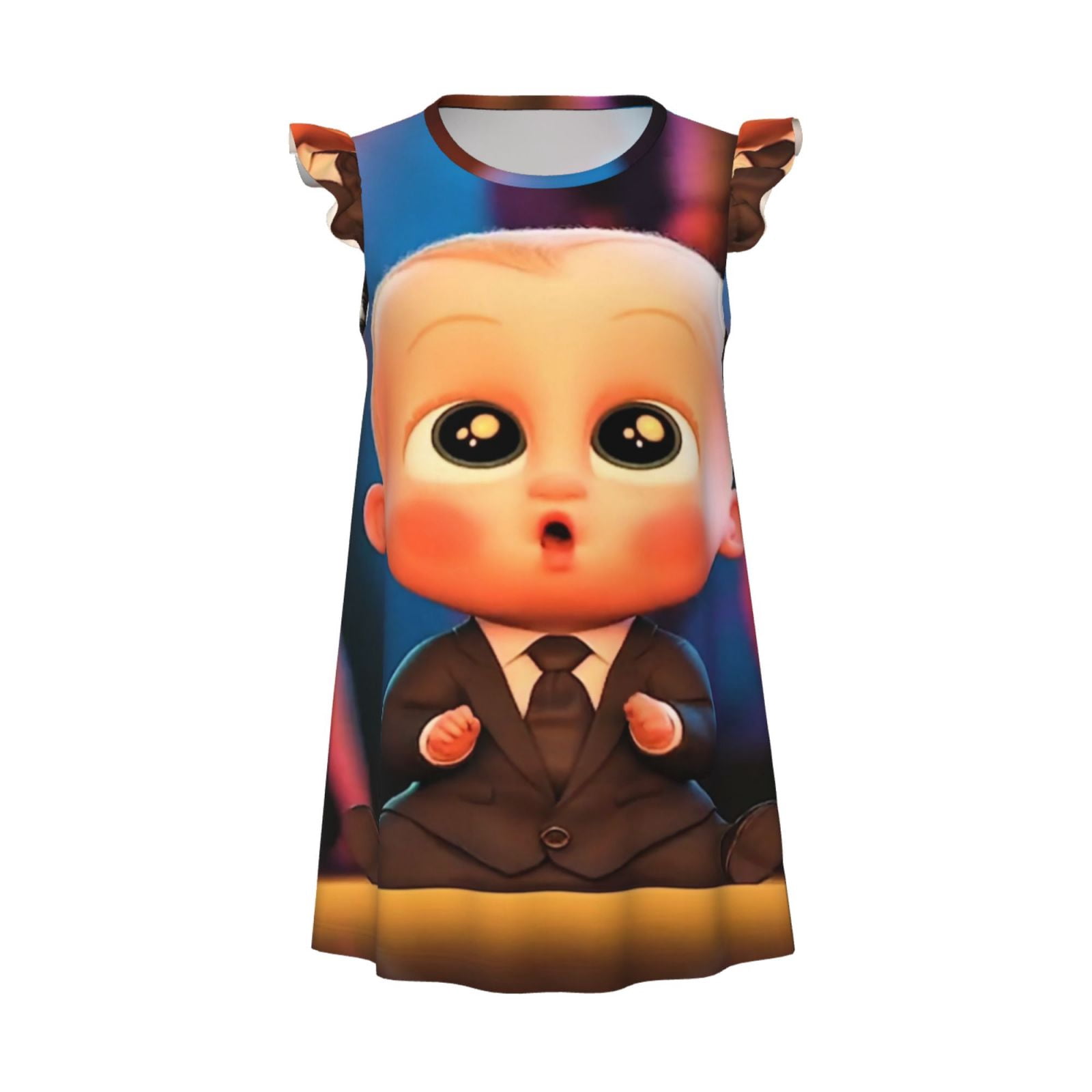 The Boss Baby Little Girls Nightgowns Soft Flutter Sleeve Night Dress ...