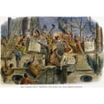 thumbnail image 1 of The Boston Tea Party 1773. N16 December 1773. Colored Engraving 19Th Century. Poster Print by, 1 of 1