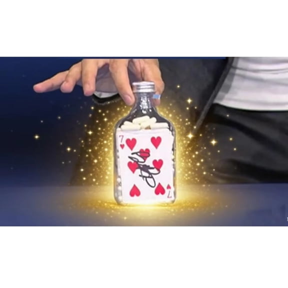 The Bottle by Adrian Vega Magic Tricks Signed Card Appearing in Sealed Bottle Magia Props Close-up Illusions Gimmicks