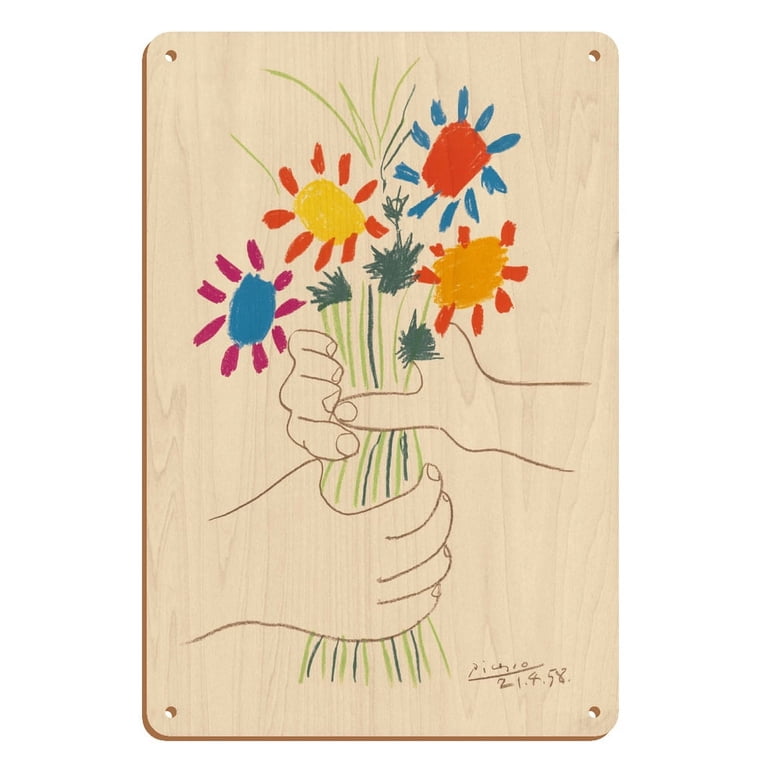 Canevas à broder 40 x 60 cm thème LE BOUQUET DE FLEURS retouché main