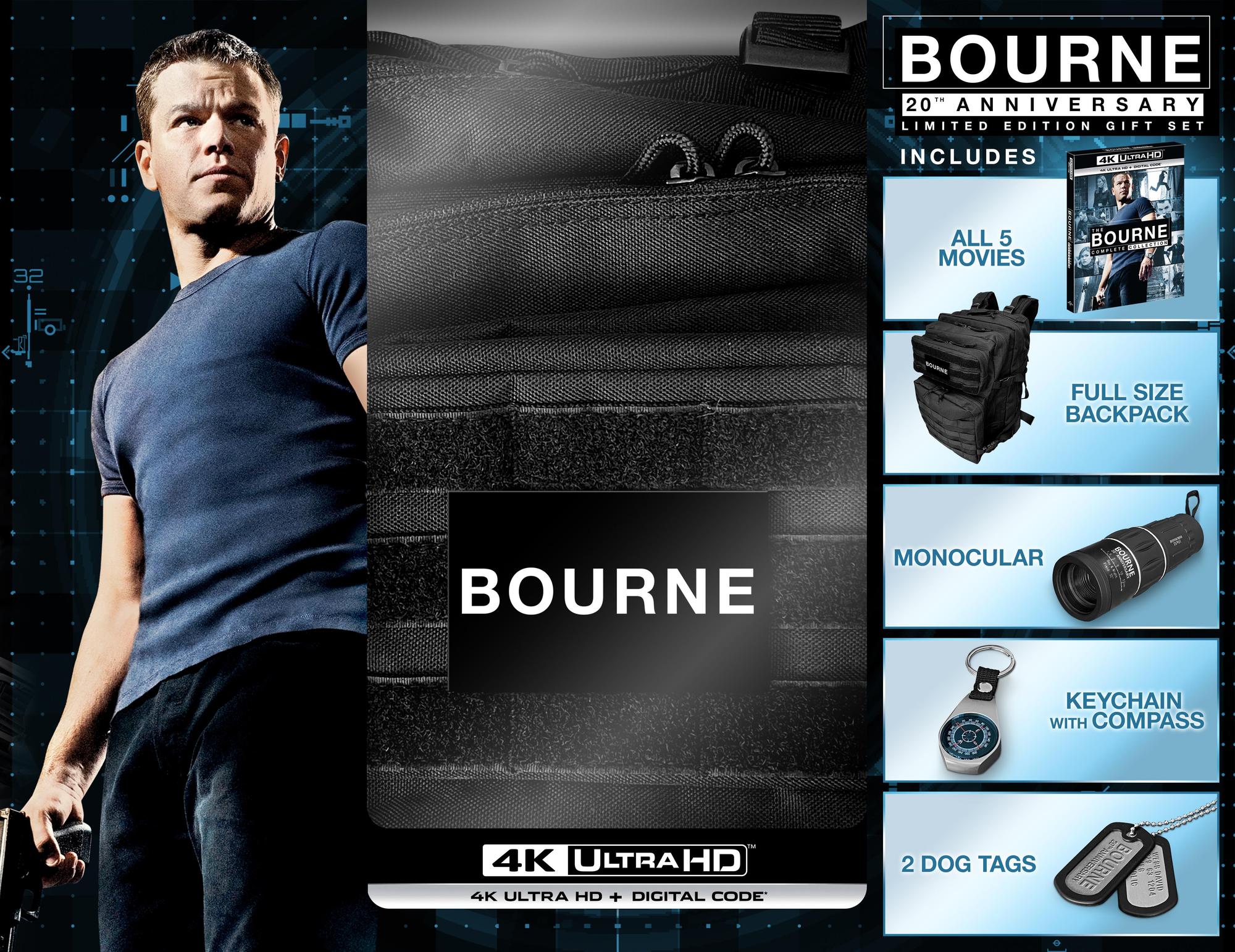 The Bourne Complete Collection - 20th Anniversary Limited Edition Gift Set (4K Ultra HD) [UHD] - image 1 of 4