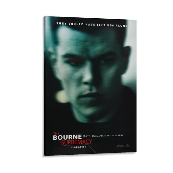 The Bourne Supremacy Classic Movie Poster Poster Decorative Painting Canvas Wall Art Living Room Posters Bedroom Painting 24x36inch(60x90cm)