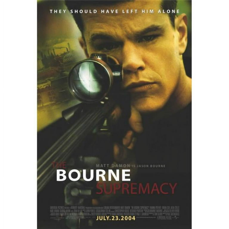 The Bourne Supremacy Movie Poster Print 27 x 40 Walmart