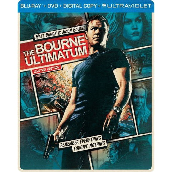 The Bourne Ultimatum (Blu-ray + DVD) (Limited Edition Steelbook Packaging) (Widescreen)