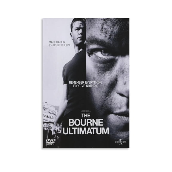The Bourne Ultimatum Classic Movie Poster Wall Art Poster Gifts Bedroom Prints Home Decor Hanging Picture Canvas Painting Posters 12x18inch(30x45cm)