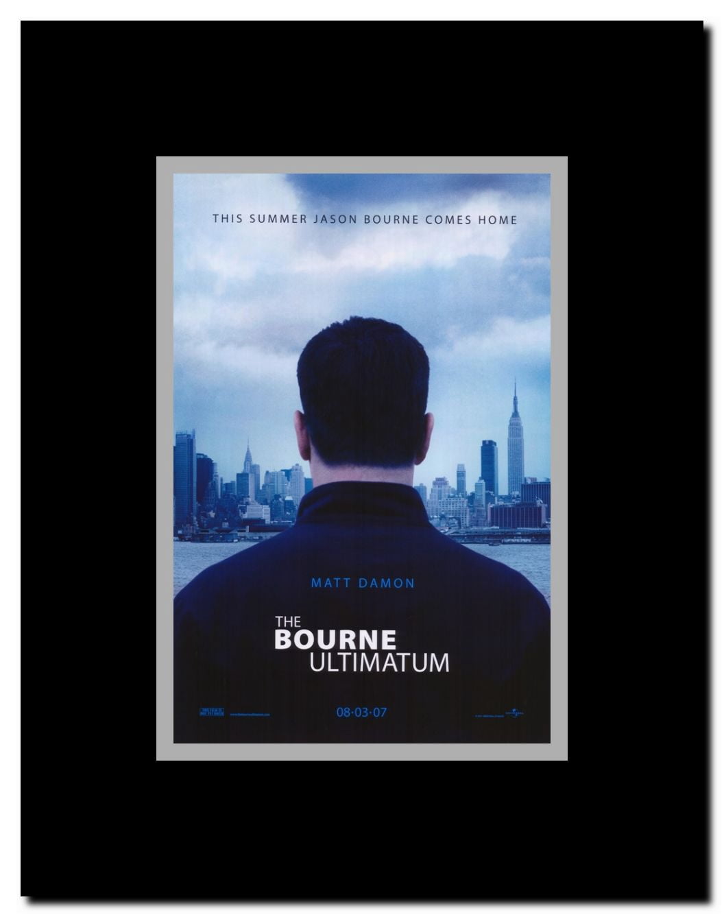 The Bourne Ultimatum Framed Movie Poster
