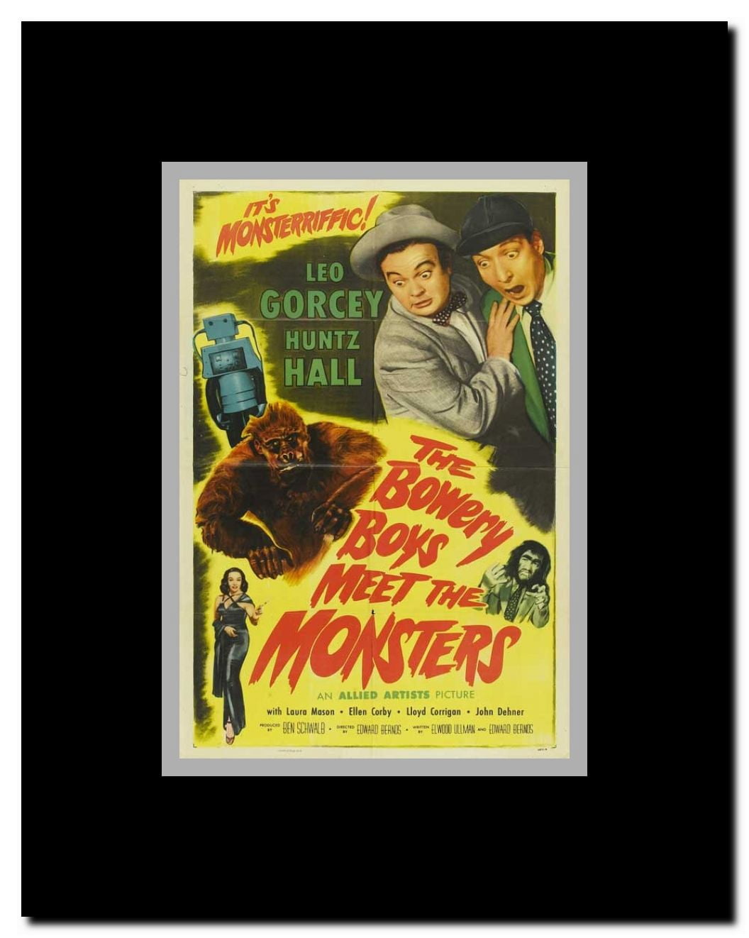 The Bowery Boys Meet the Monsters Framed Movie Poster