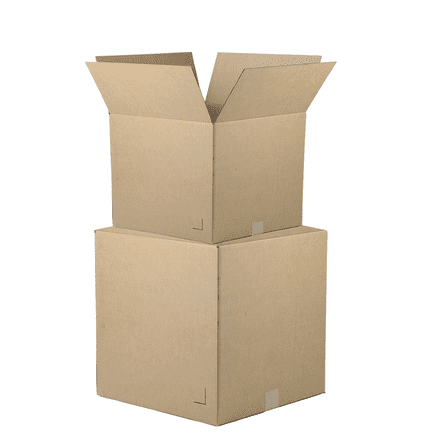 he Boxery 10"x10"x10" Kraft Corrugated Shipping Boxes – 25 Pack – Cube Moving Boxes – Made in USA