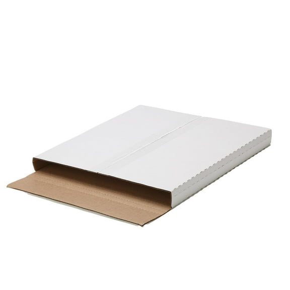 The Boxery 50 Pack - 45RPM Record Mailer Boxes/Strong Record Mailers | 7.5" x 7.5" x 1" | Height-Adjustable - Perfect for Mailing 45RPM Records